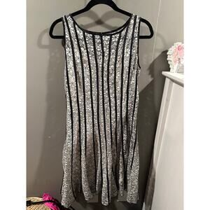 size 8 S.L.Fashions lace cream and black Aline dress